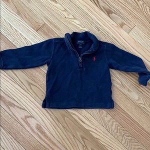 Toddler boys half zip polo Ralph Lauren